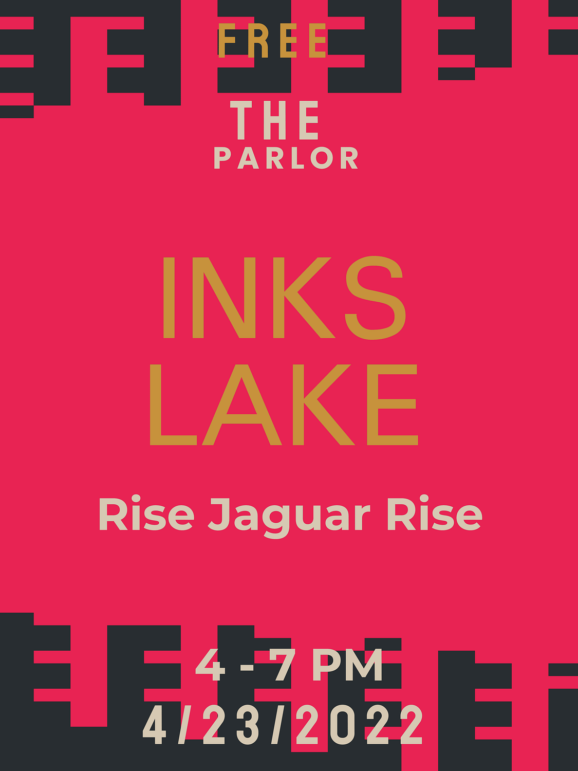 flyer for Inks Lake show at the Parlor